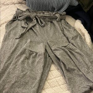 ShoSho~Women's Gray Tie-Waist Pants~large